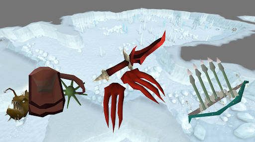 Some of the equipment and supplies to take for Skeletal Wyvern battle